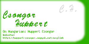 csongor huppert business card